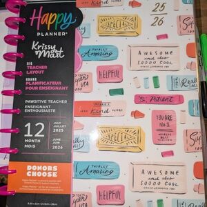 ♥️New Happy Planner Pawsitive Teacher 12-Month Dated Planner July 2025-June 2026